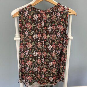LOFT - Sleeveless Floral Shirt (S)